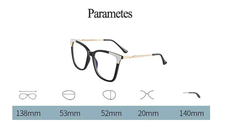 Women's Cat Eye Full Rim TR90 Prescription Glasses 7050 — view 13 | Rx Spectacle