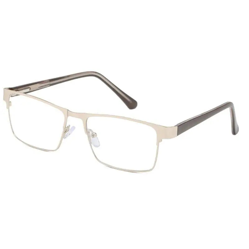 Men's Square Full Rim Alloy Reading Glasses R89865 — view 6 | Rx Spectacle