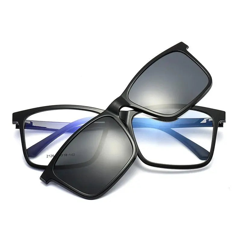 Men's Full Rim TR90 Clip-On Prescription Glasses 2126 — view 9 | Rx Spectacle