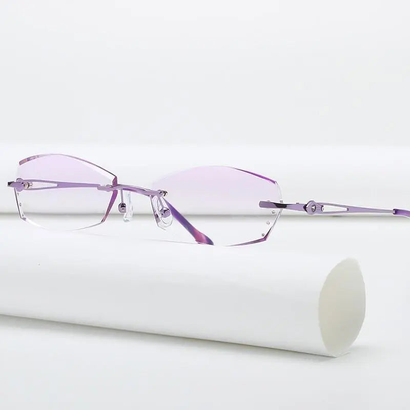 Women's Rimless Titanium Prescription Glasses 5901 — view 1 | Rx Spectacle