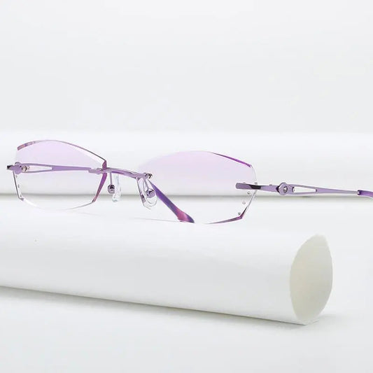 Women's Rimless Titanium Prescription Glasses 5901 — view 1 | Rx Spectacle