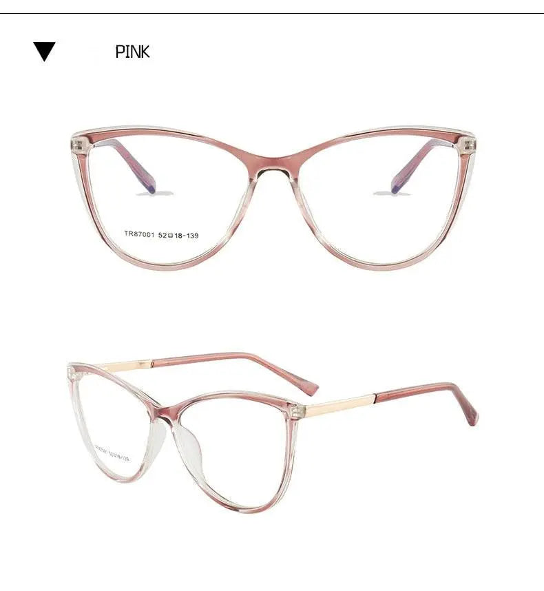 Women's Cat Eye Full Rim TR90 Prescription Glasses TR7001 — view 18 | Rx Spectacle