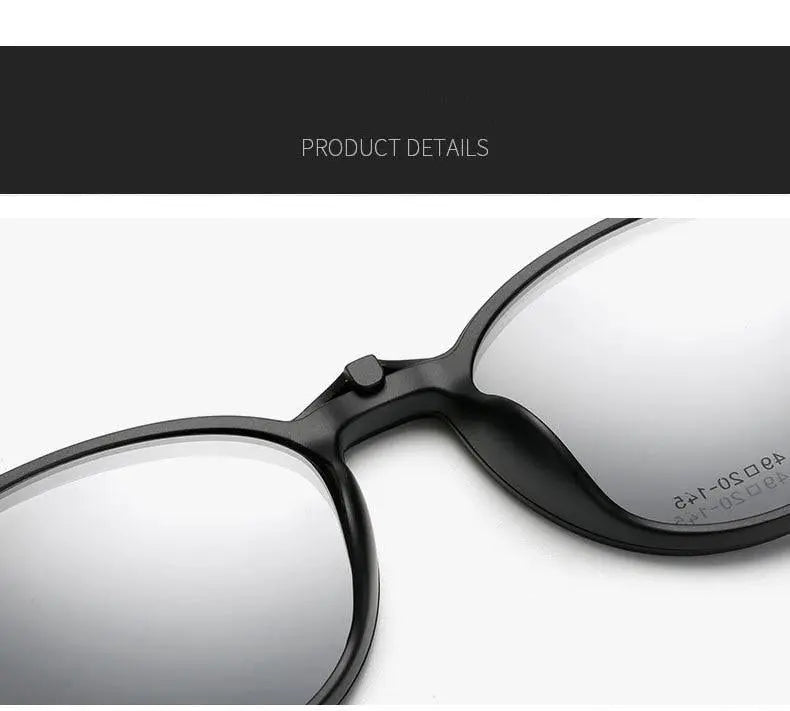 Unisex Full Rim Resin Clip-On Prescription Glasses 12120 — view 13 | Rx Spectacle