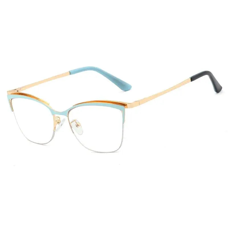 Women's Cat Eye Full Rim TR90 Prescription Glasses 95661 — view 11 | Rx Spectacle