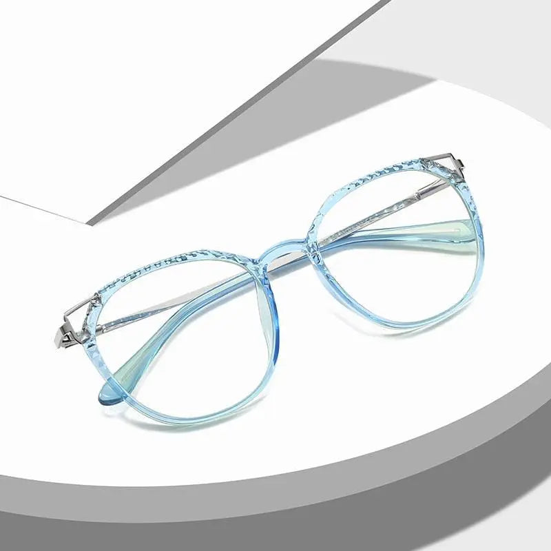 Women's Round Full Rim TR90 Prescription Glasses 2054 — view 2 | Rx Spectacle