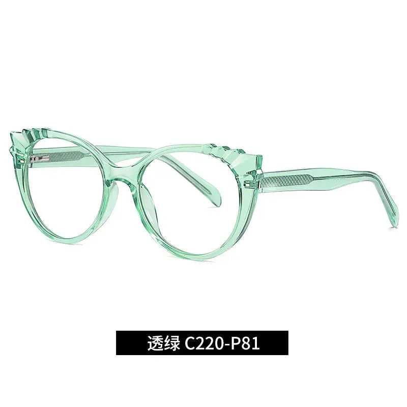 Unisex Cat Eye Full Rim TR90 Prescription Glasses 4 — view 3 | Rx Spectacle