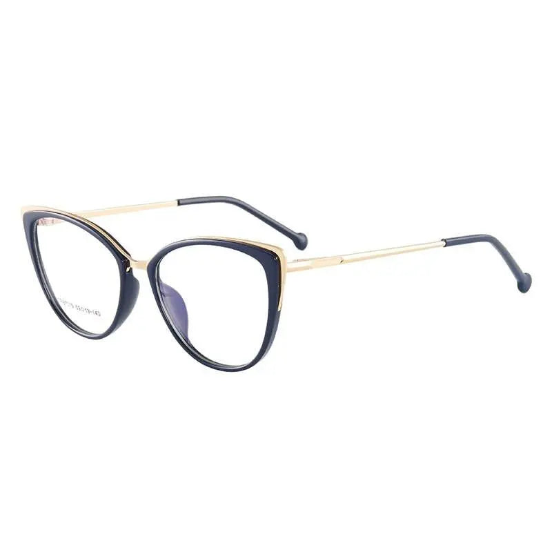 Women's Cat Eye Full Rim TR90 Prescription Glasses 7019 — view 9 | Rx Spectacle