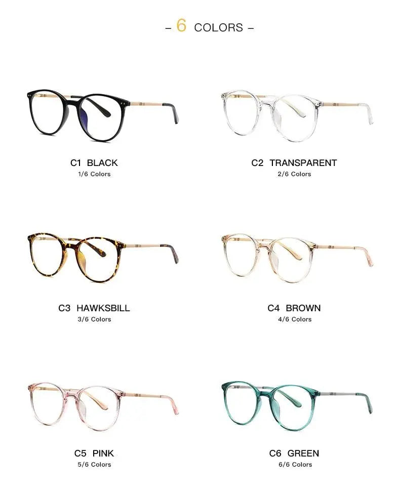 Women's Round Full Rim TR90 Prescription Glasses 2055 — view 14 | Rx Spectacle