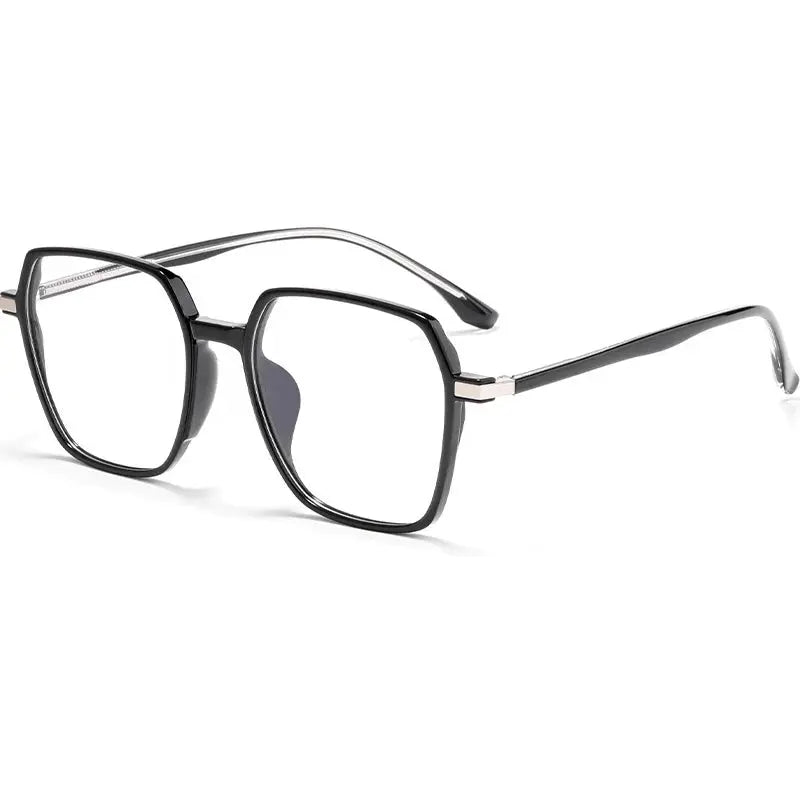 Unisex Polygon Full Rim Alloy Prescription Glasses 3700d — view 8 | Rx Spectacle