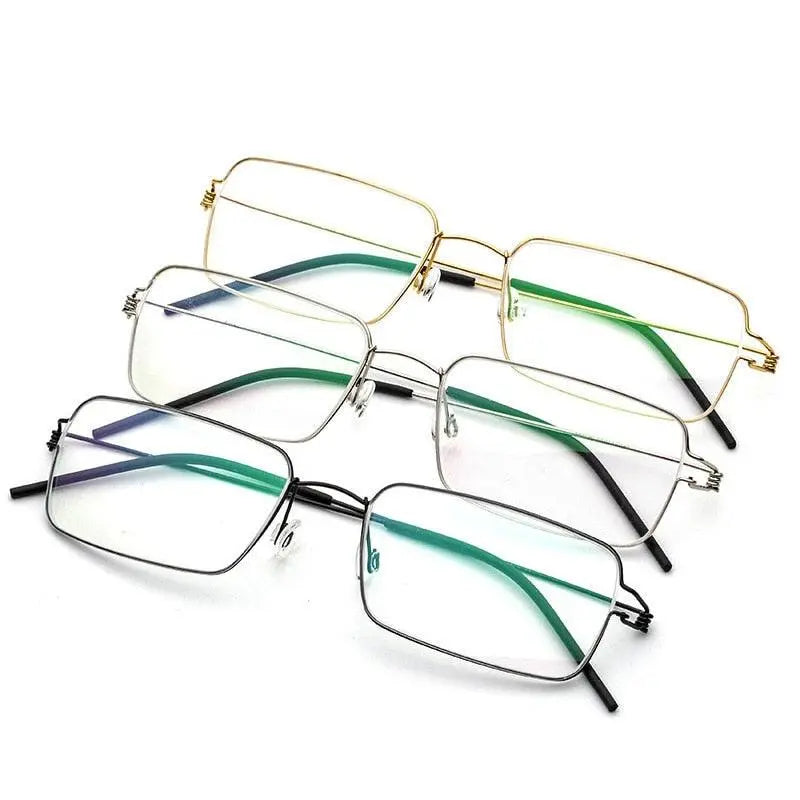Unisex Full Rim Titanium Screwless Prescription Glasses 28606 — view 3 | Rx Spectacle