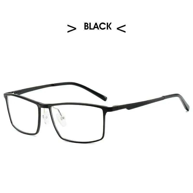 Men's Square Full Rim Titanium Prescription Glasses 6330 — view 5 | Rx Spectacle
