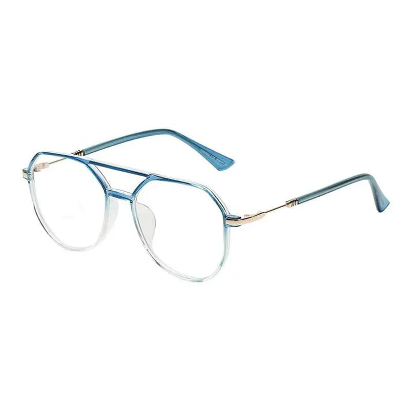 Unisex Square Full Rim Acetate Double Bridge Prescription Glasses 30062 — view 3 | Rx Spectacle
