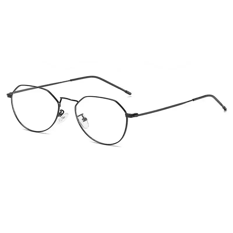 Women's Round Full Rim Alloy Flat Top Prescription Glasses 920219 — view 3 | Rx Spectacle