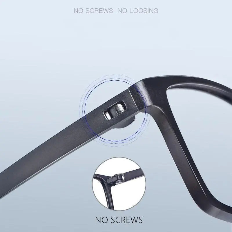 Unisex Square Full Rim TR90 Prescription Glasses X1x2 — view 4 | Rx Spectacle
