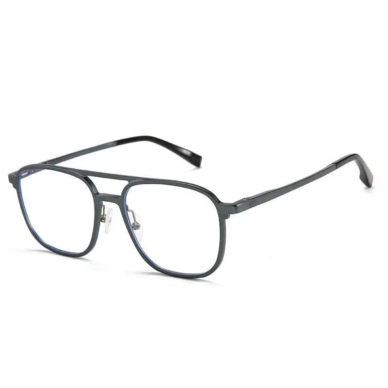 Men's Square Full Rim Alloy Prescription Glasses 6113 — view 5 | Rx Spectacle