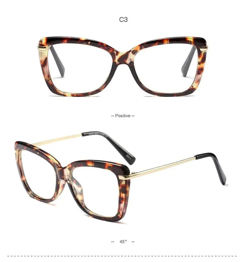 Women's Cat Eye Full Rim Acetate Prescription Glasses 97331 — view 15 | Rx Spectacle