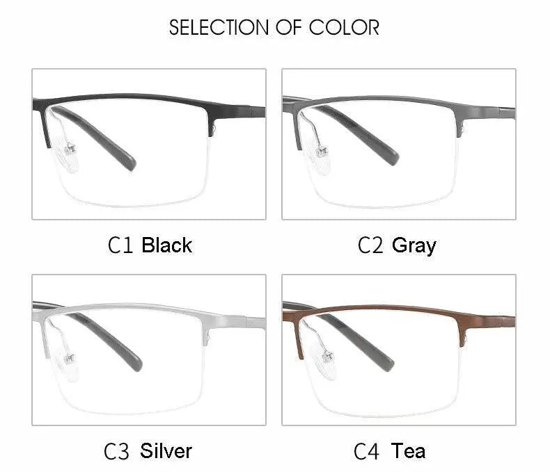 Unisex Semi-Rimless Alloy Prescription Glasses 6331 — view 16 | Rx Spectacle