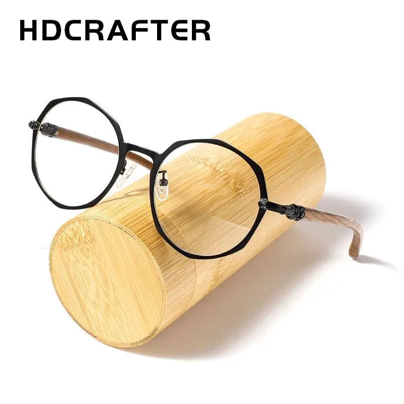 Unisex Round Full Rim Alloy Prescription Glasses 7578d — view 2 | Rx Spectacle