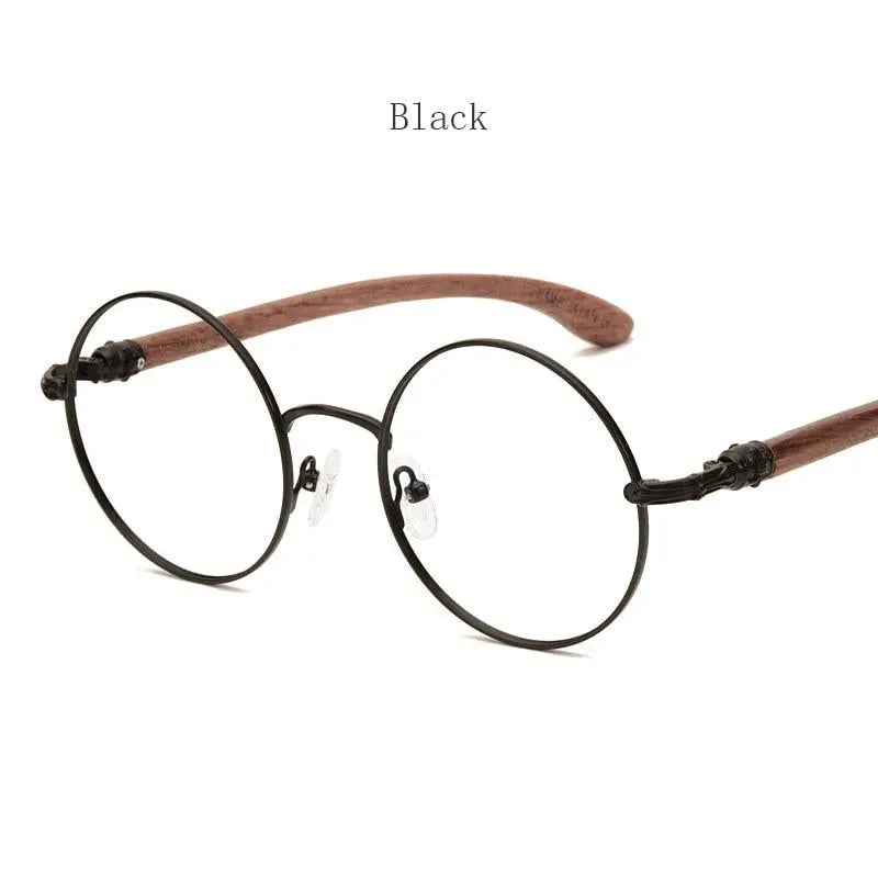 Unisex Round Full Rim Alloy Screwless Prescription Glasses 7573 — view 4 | Rx Spectacle