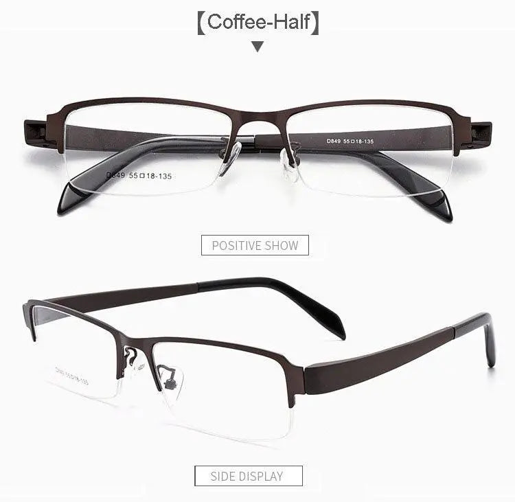 Men's Full Rim Alloy Prescription Glasses D849/D845 — view 17 | Rx Spectacle