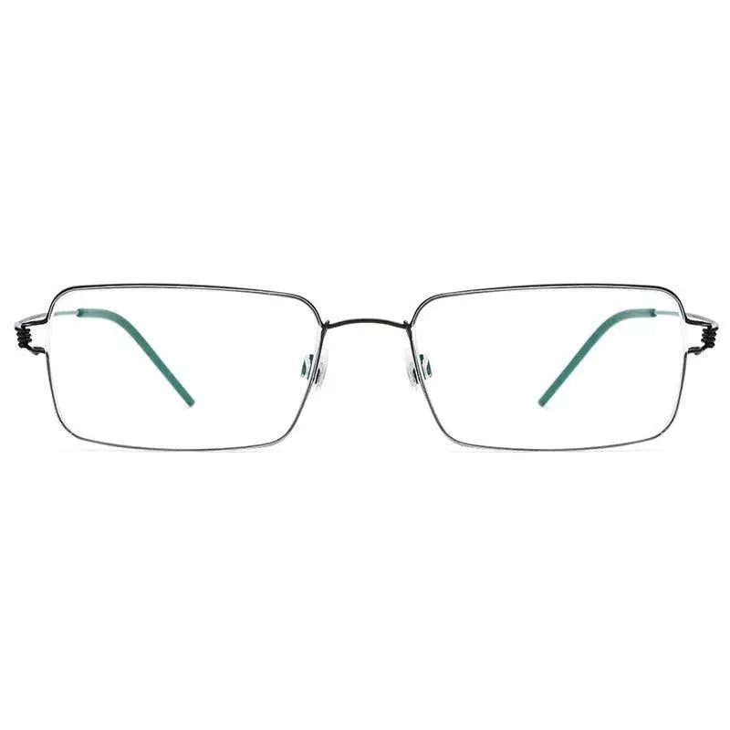 Unisex Full Rim Titanium Screwless Prescription Glasses 28606 — view 8 | Rx Spectacle