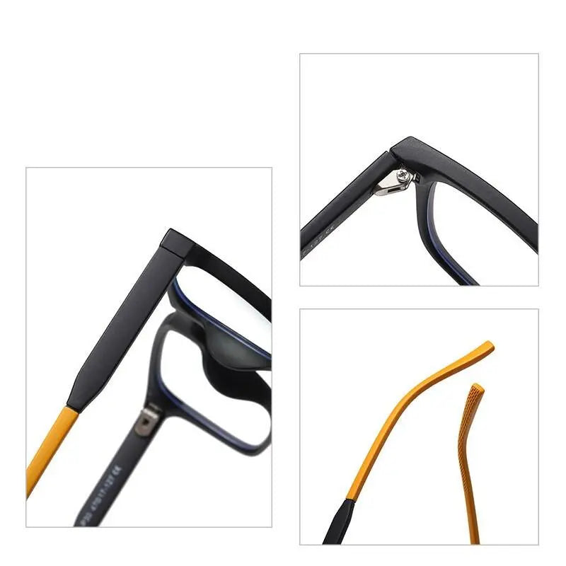 Unisex Square Full Rim TR90 Prescription Glasses 5105 — view 6 | Rx Spectacle
