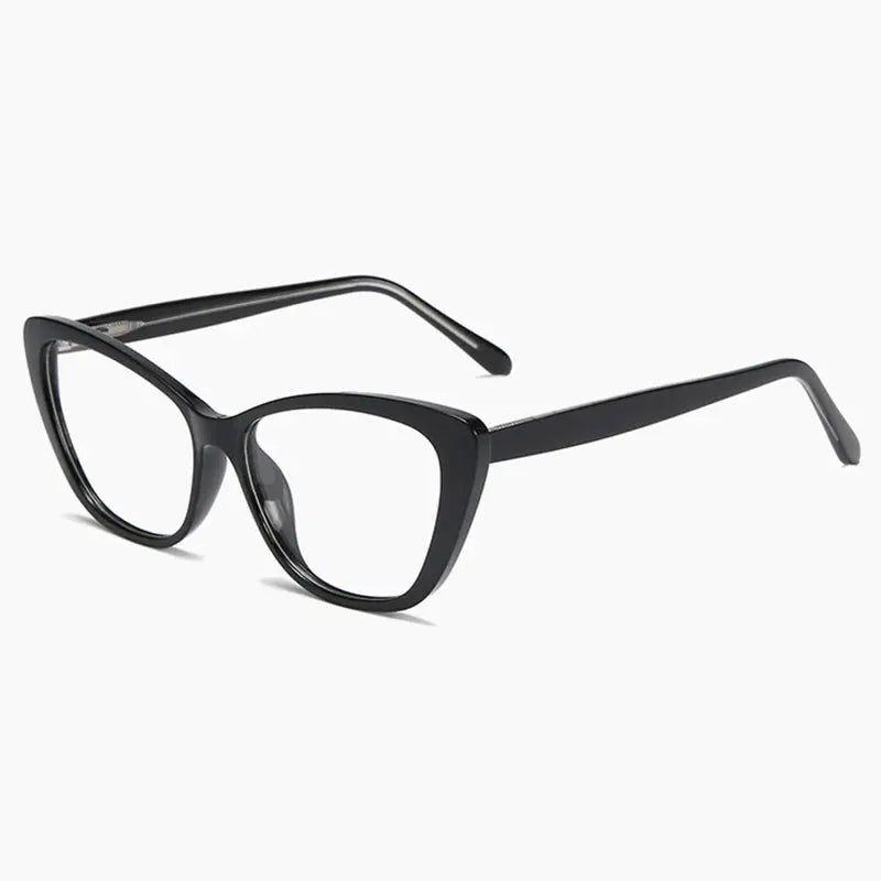 Women's Cat Eye Full Rim Alloy Prescription Glasses 72004 — view 4 | Rx Spectacle