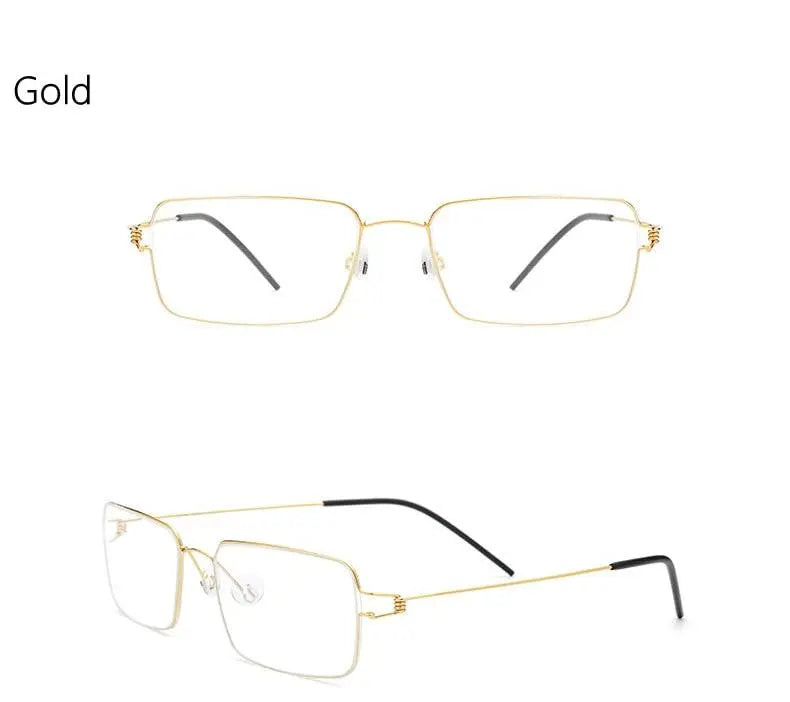 Unisex Full Rim Titanium Screwless Prescription Glasses 28606 — view 16 | Rx Spectacle