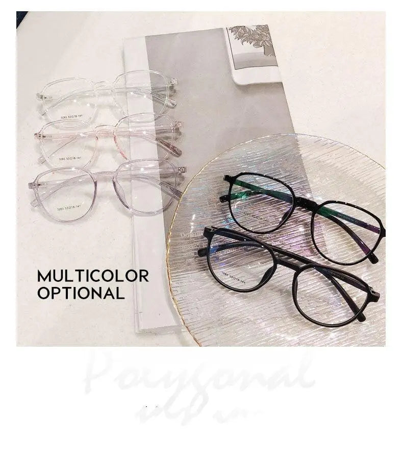 Women's Round Full Rim Resin Prescription Glasses 3283 — view 8 | Rx Spectacle