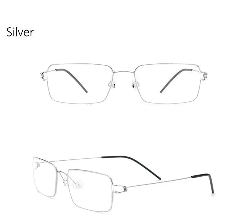 Unisex Full Rim Titanium Screwless Prescription Glasses 28606 — view 18 | Rx Spectacle