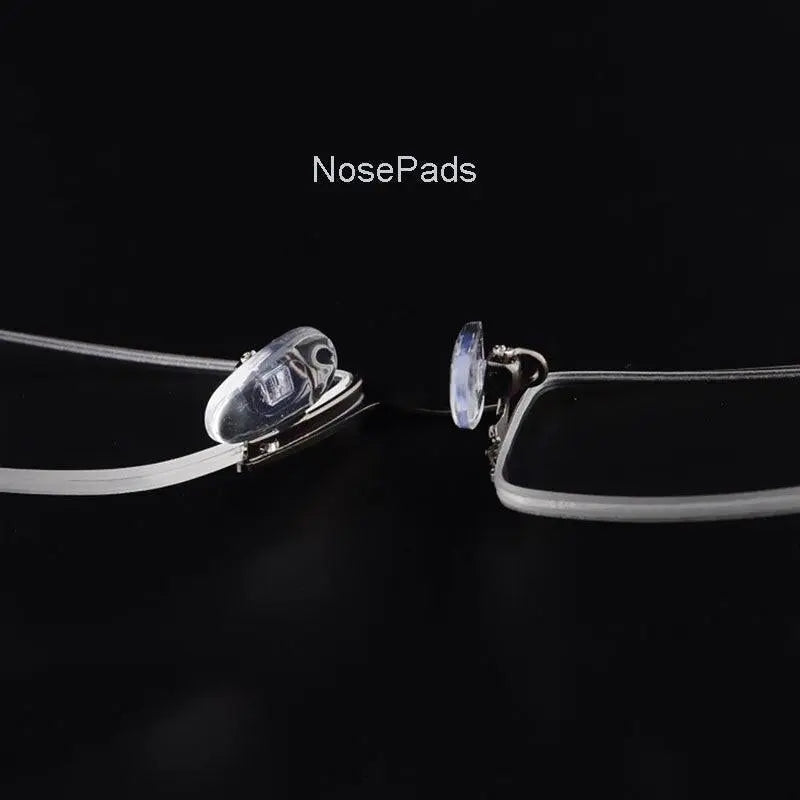 Men's Square Semi-Rimless Alloy Prescription Glasses P9031 — view 8 | Rx Spectacle