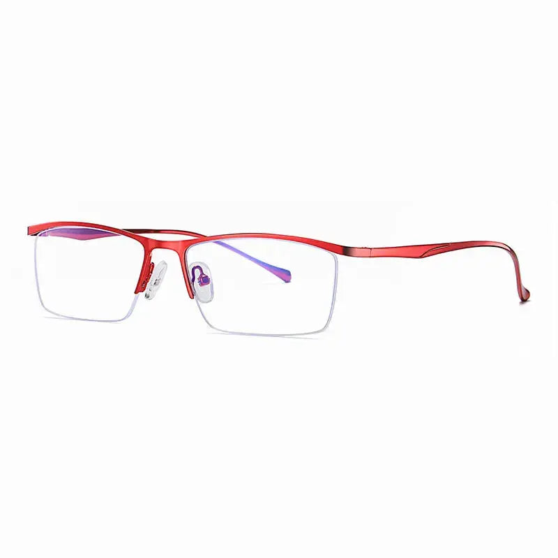 Women's Browline Semi-Rimless Alloy Prescription Glasses 591063 — view 6 | Rx Spectacle