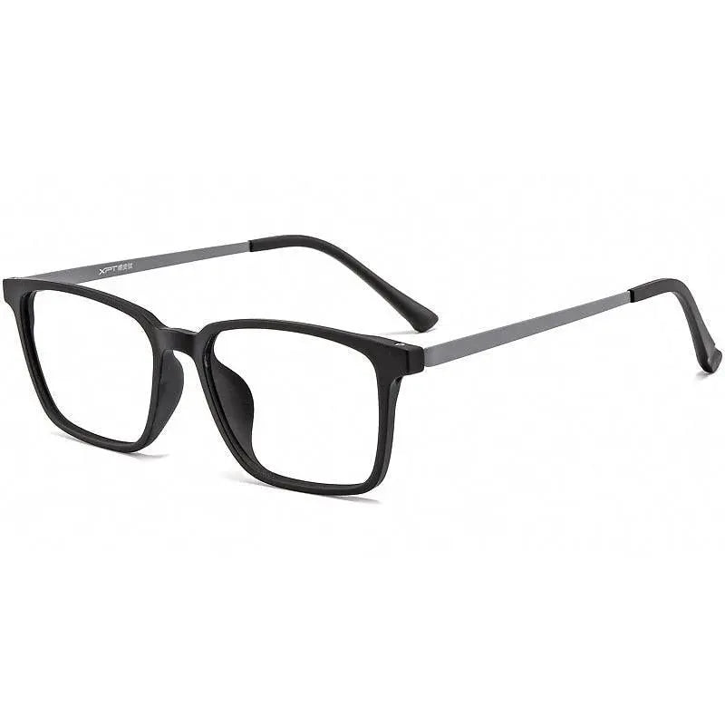 Men's Square Full Rim Titanium Prescription Glasses 9822 — view 10 | Rx Spectacle