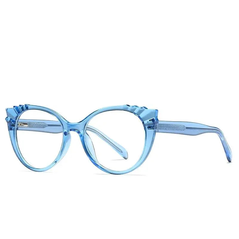 Women's Oval Full Rim TR90 Prescription Glasses 2037 — view 9 | Rx Spectacle