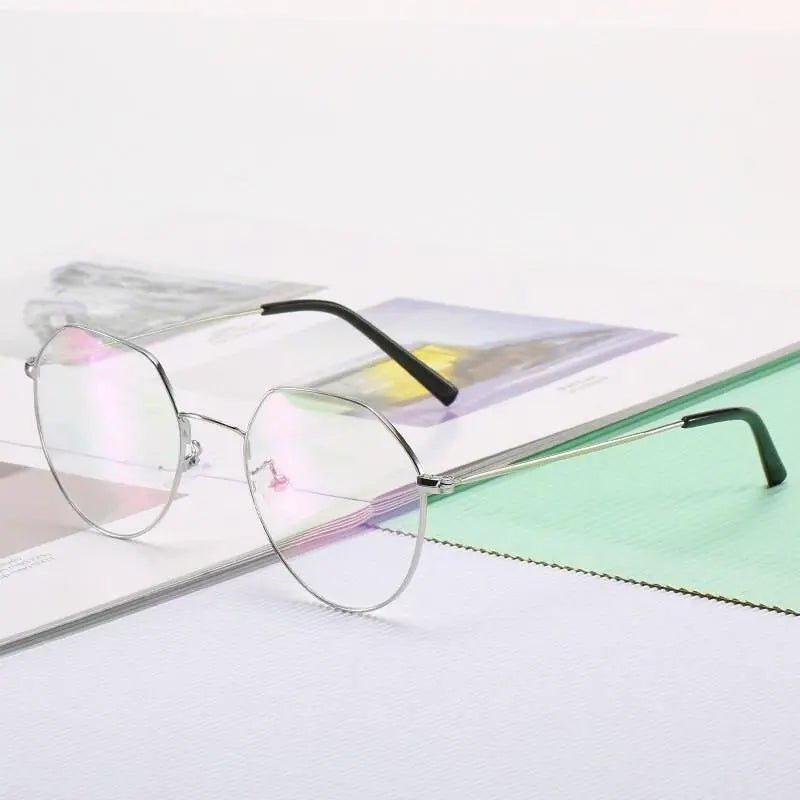 Unisex Round Full Rim Alloy Prescription Glasses 66030 — view 2 | Rx Spectacle