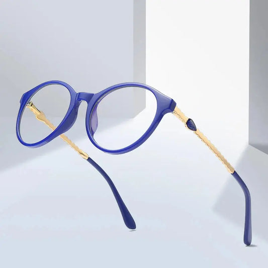 Women's Round Full Rim TR90 Prescription Glasses 942066 — view 1 | Rx Spectacle