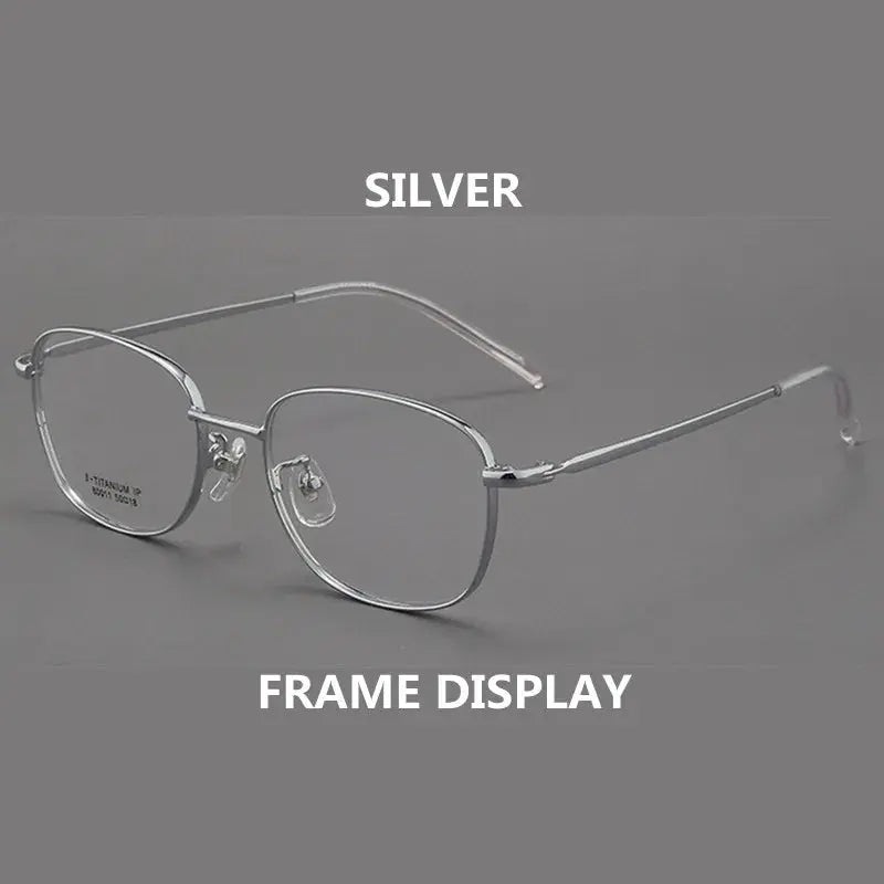 Unisex Irregular Full Rim Alloy Reading Glasses 80011 — view 9 | Rx Spectacle