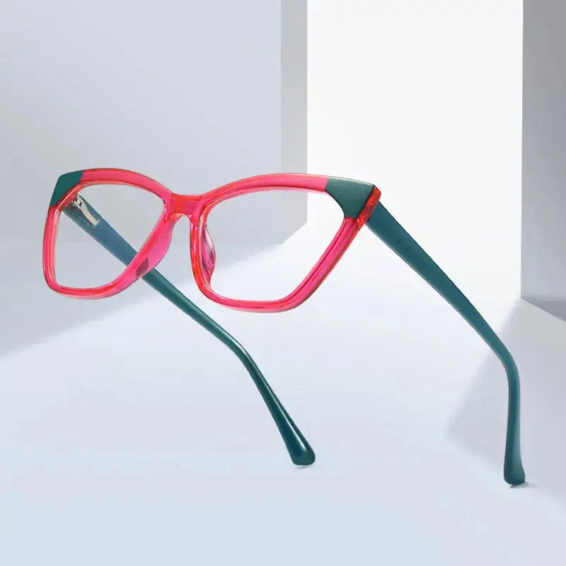 Women's Cat Eye Full Rim TR90 Prescription Glasses 62040 — view 1 | Rx Spectacle