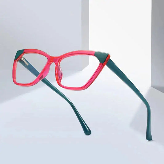 Women's Cat Eye Full Rim TR90 Prescription Glasses 62040 — view 1 | Rx Spectacle