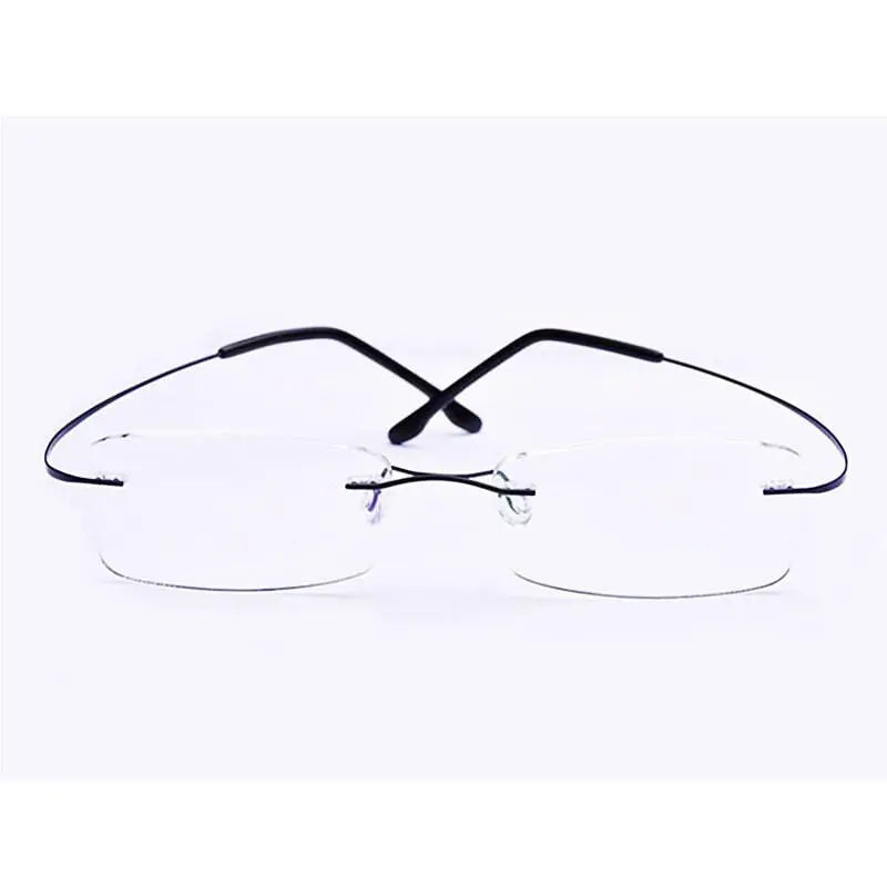 Unisex Rimless Titanium Prescription Glasses — view 11 | Rx Spectacle