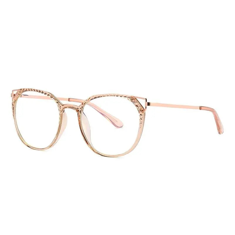 Women's Round Full Rim TR90 Prescription Glasses 2054 — view 12 | Rx Spectacle