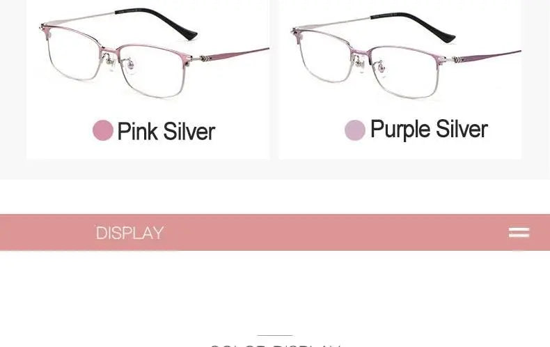 Women's Full Rim Titanium Prescription Glasses 86061 — view 19 | Rx Spectacle