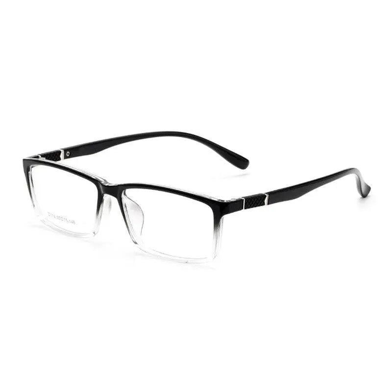 Men's Square Full Rim Resin Prescription Glasses D114 — view 2 | Rx Spectacle