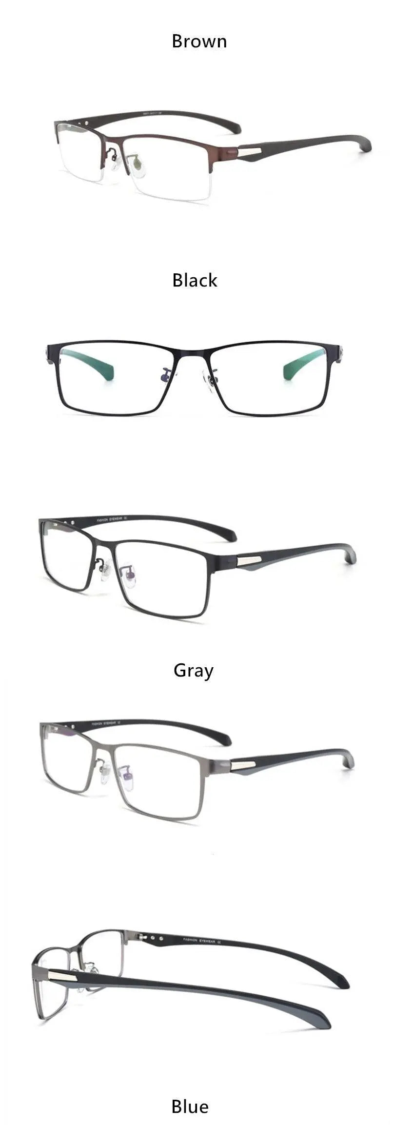Men's Full Rim Alloy Prescription Glasses 66071/66085 — view 18 | Rx Spectacle