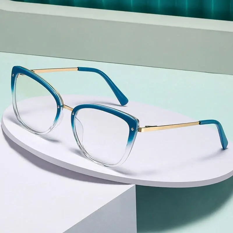 Women's Square Full Rim TR90 Prescription Glasses 2076 — view 1 | Rx Spectacle
