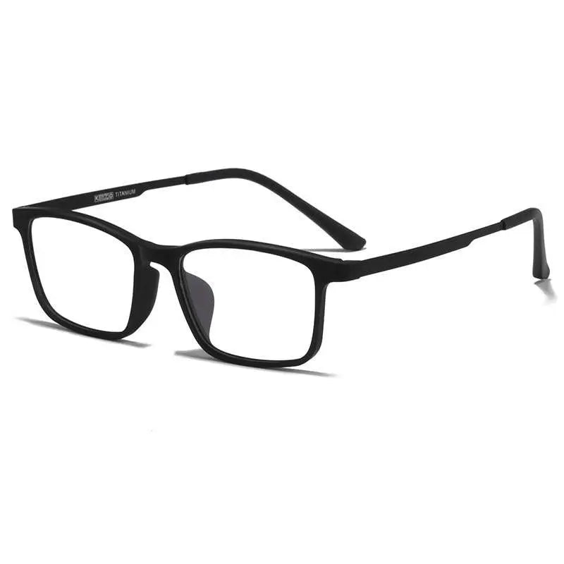 Unisex Square Full Rim Titanium Prescription Glasses HR3058 — view 5 | Rx Spectacle