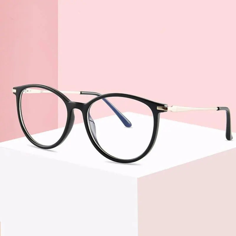 Women's Cat Eye Full Rim Acetate Prescription Glasses Tr87048 — view 1 | Rx Spectacle