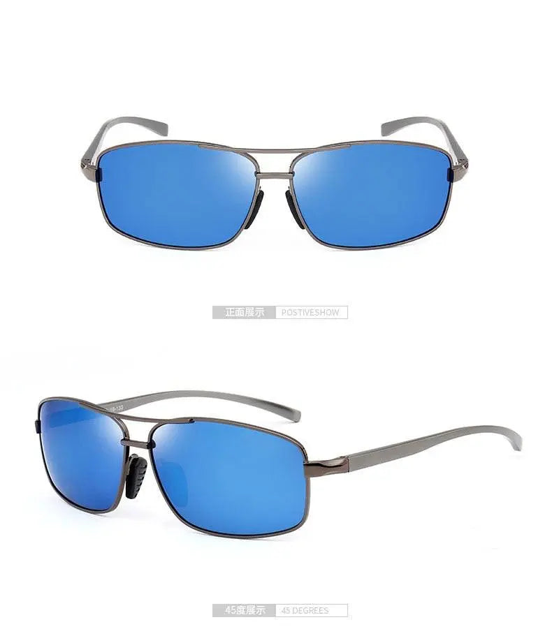 Men's Rectangular Full Rim Alloy Prescription Glasses 2458 — view 14 | Rx Spectacle
