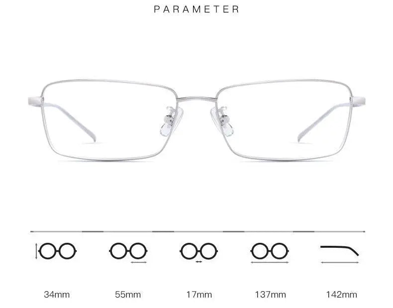 Unisex Full Rim Titanium Prescription Glasses 10109 — view 11 | Rx Spectacle