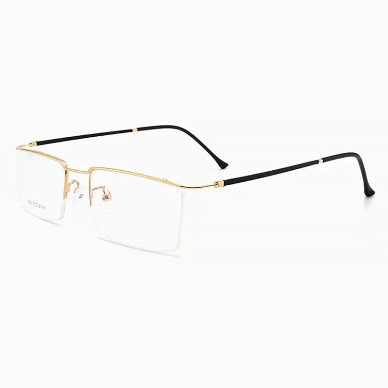 Women's Browline Semi-Rimless Alloy Prescription Glasses 25337 — view 3 | Rx Spectacle